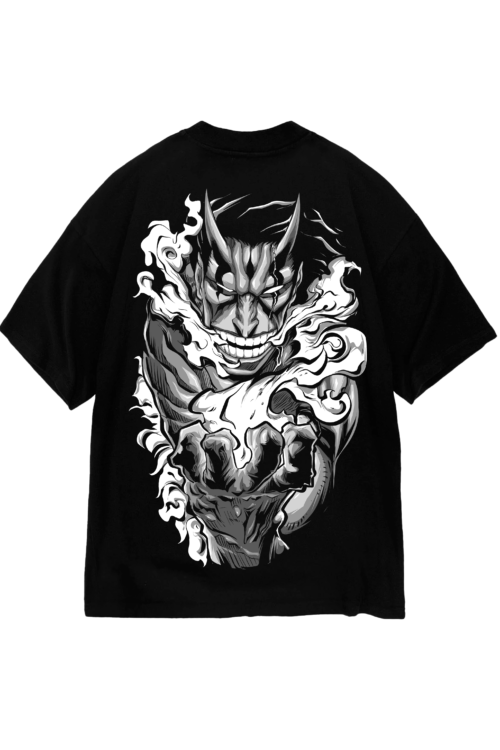 OVERSIZED - KENPACHI PRETO E BRANCO