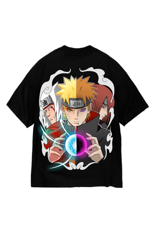 OVERSIZED - NARUTO X PAIN PRETO